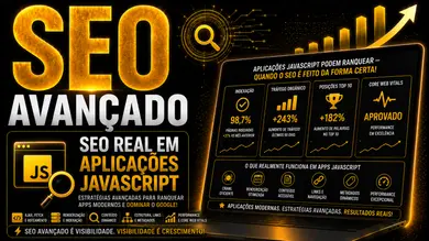 Capa do episódio - SEO real em aplicações JavaScript